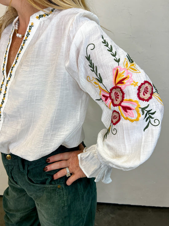 Getaway Embroidered Blouse