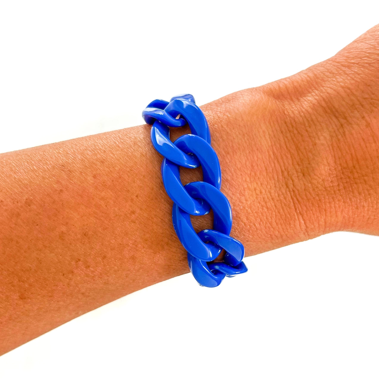 Sporty Link Bracelet - Blue - Revel Boutique