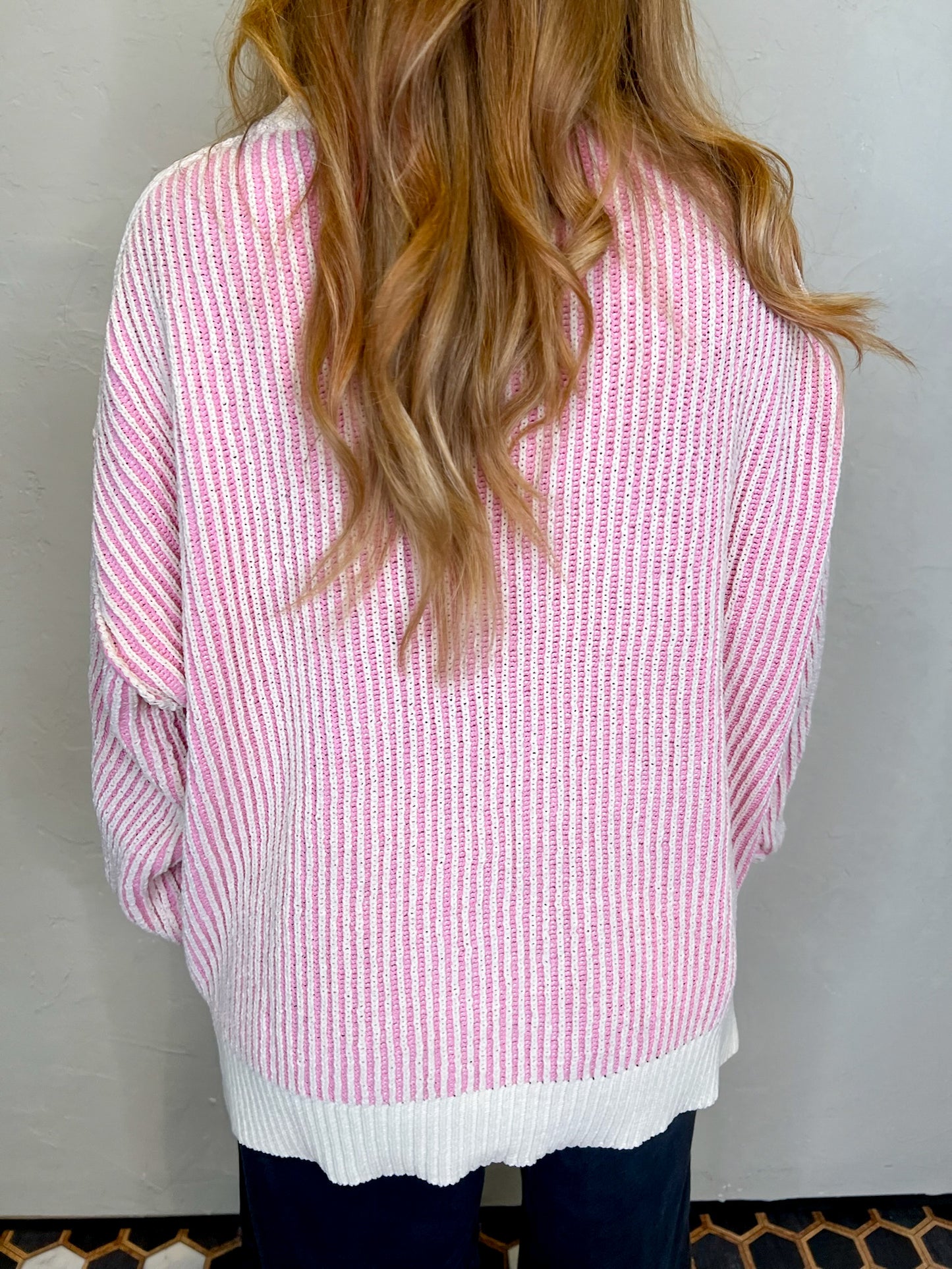 Stripes & Spice Sweater - Pink