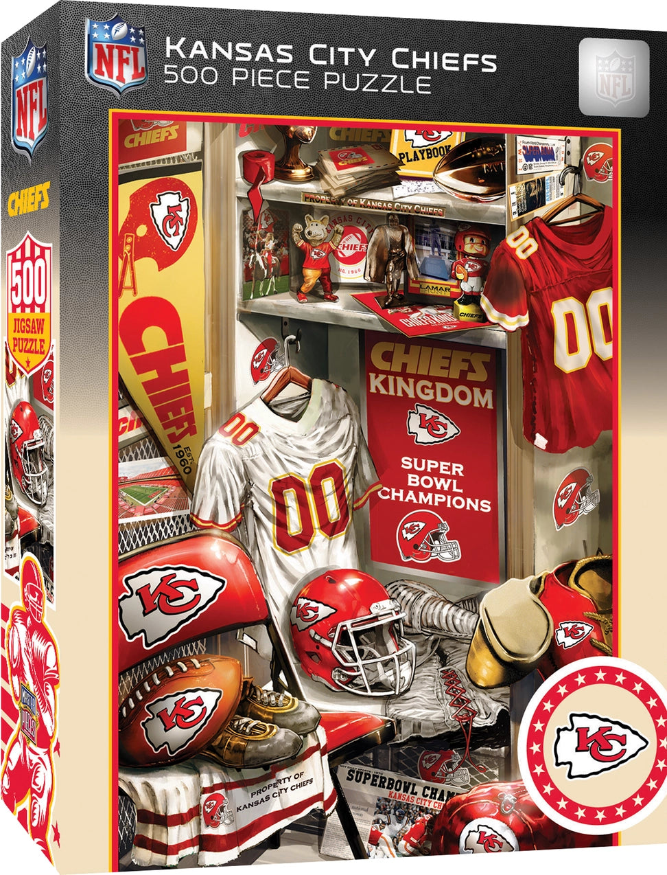 Kansas City Chiefs Locker Room 500pc Puzzle