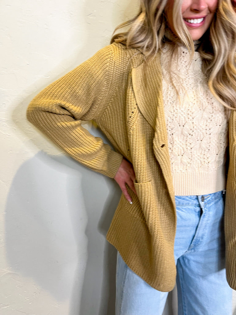 Gilmore Sweater Blazer - Khaki