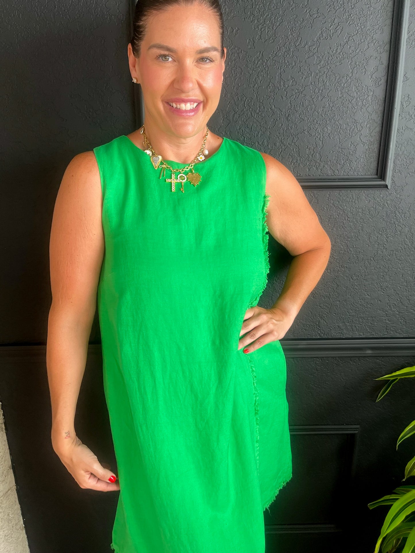 FRNCH: Amalya Dress - Green - Revel Boutique