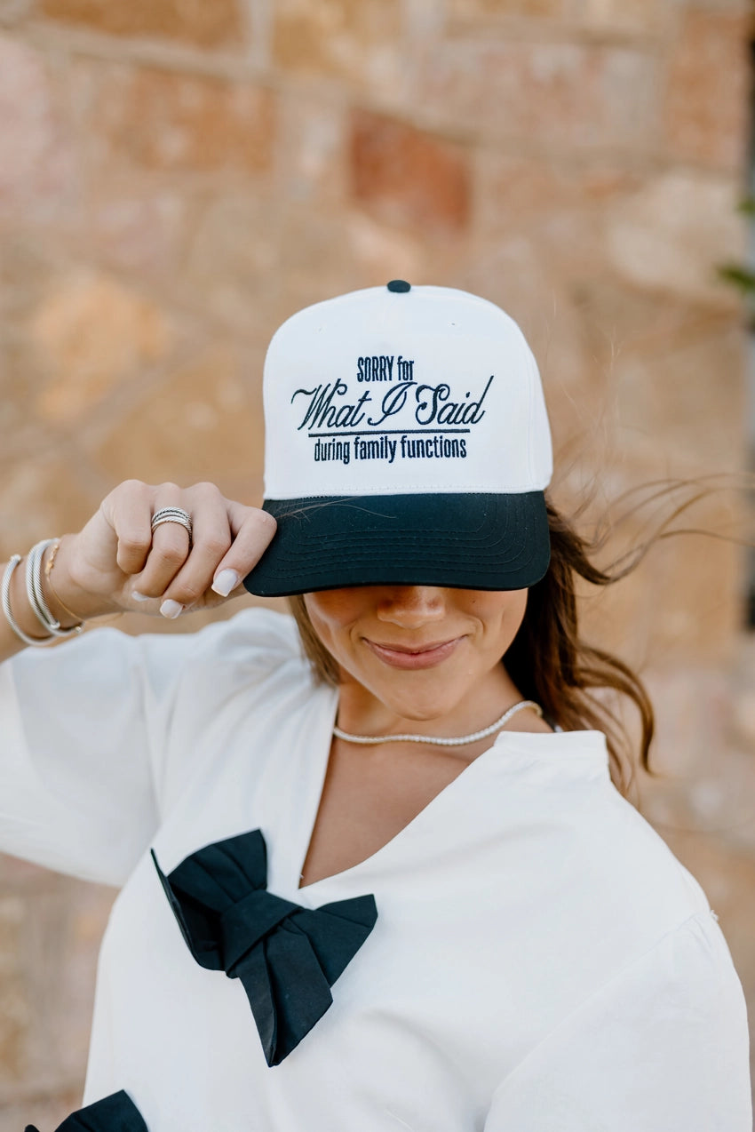 Sorry For What I Said Trucker - Revel Boutique