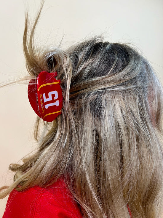 We Love 15 Football Claw Clip - Revel Boutique