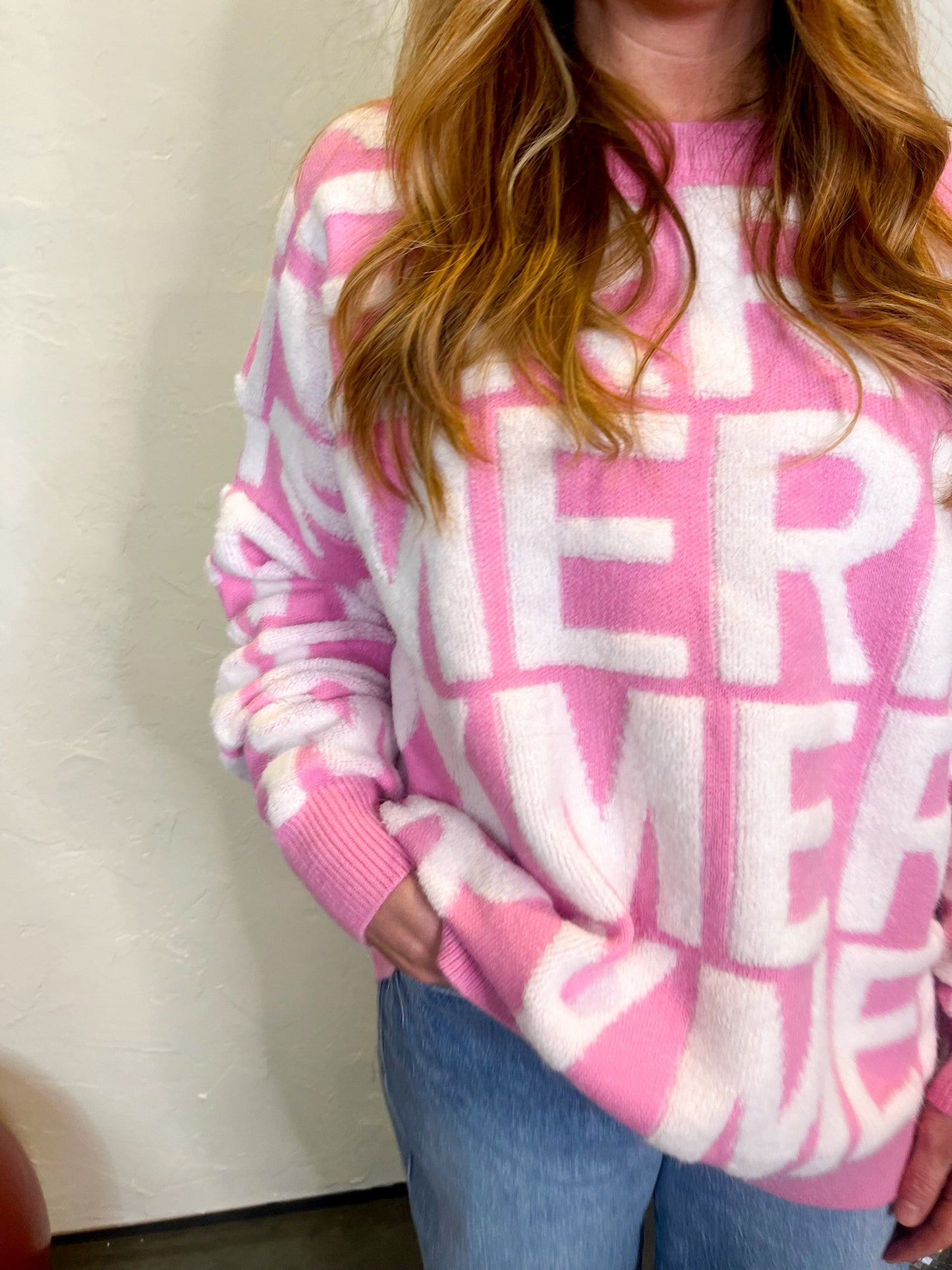 Super Merry Sweater - Pink