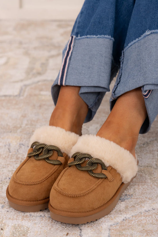 Matisse: Taos Faux Fur Slipper - Chestnut - Revel Boutique