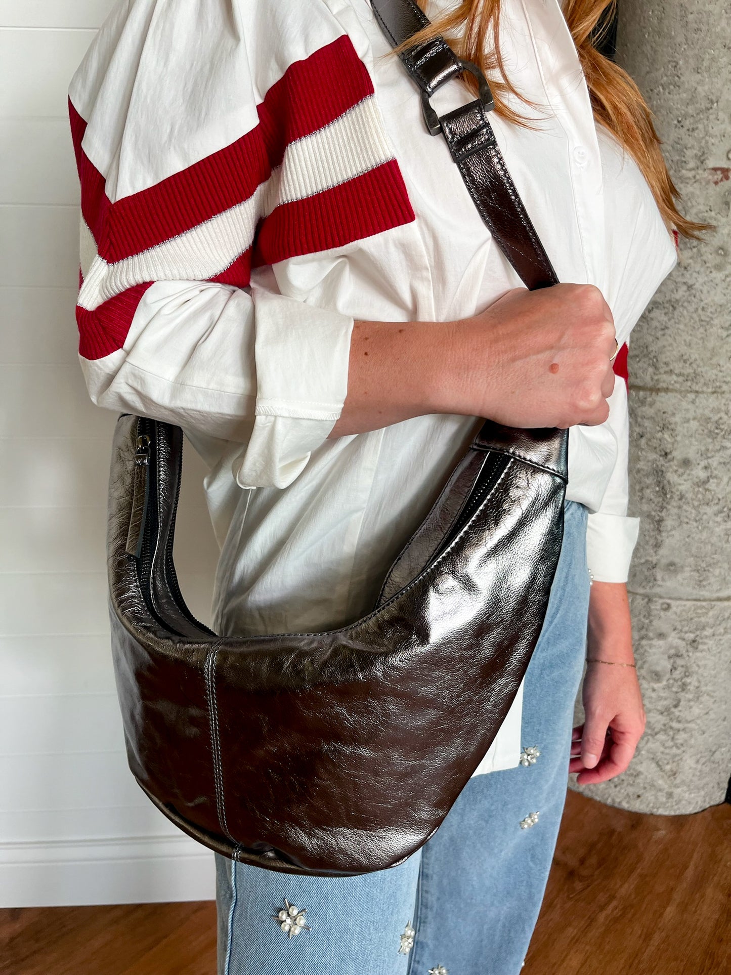 Free People: Idle Hands Sling - Pewter - Revel Boutique