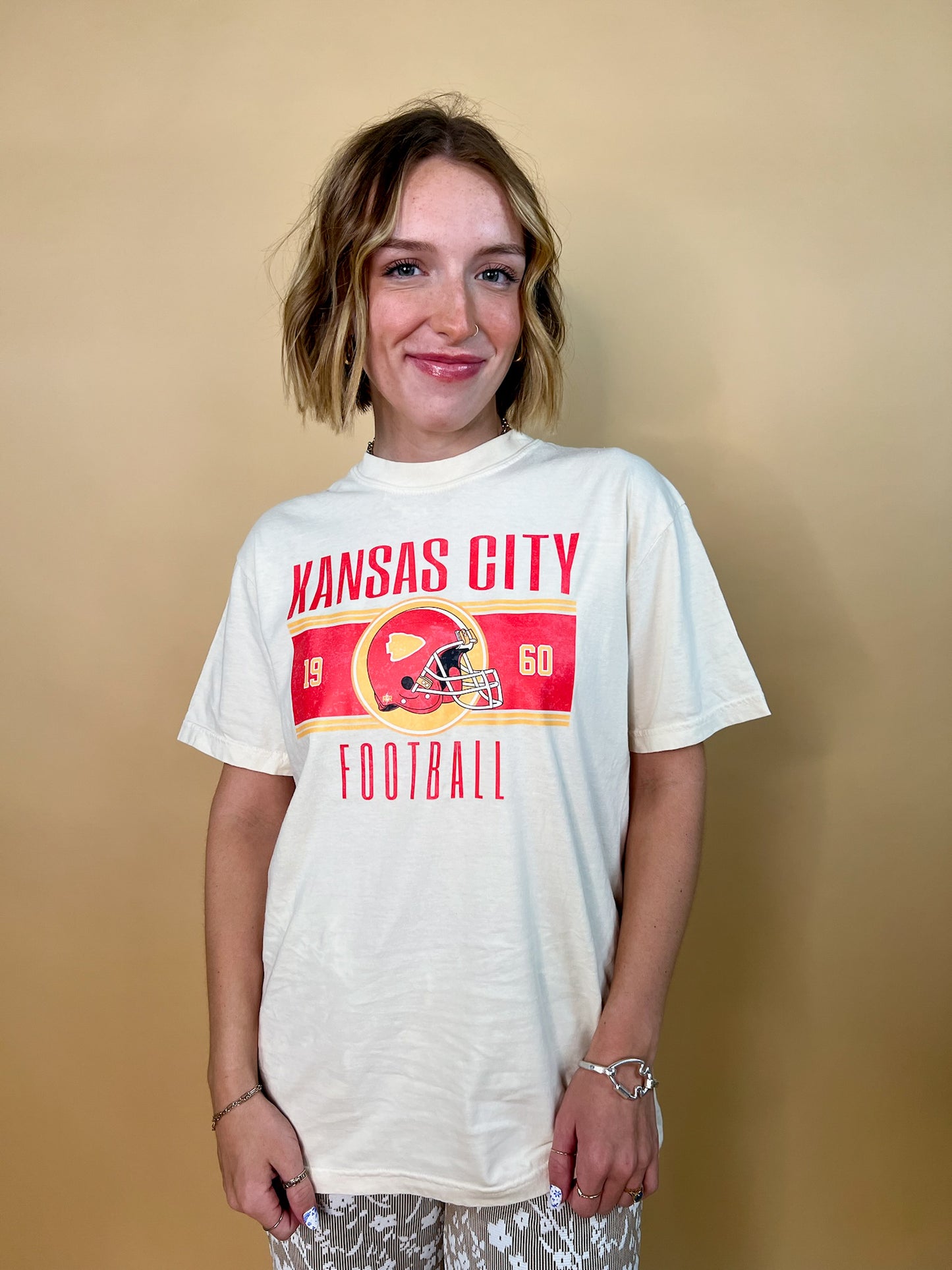 Vintage Kansas City Football Tee - Revel Boutique