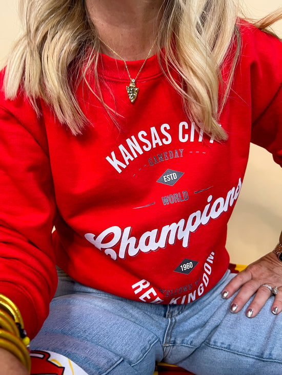 Red Kingdom Champions Sweatshirt - Revel Boutique