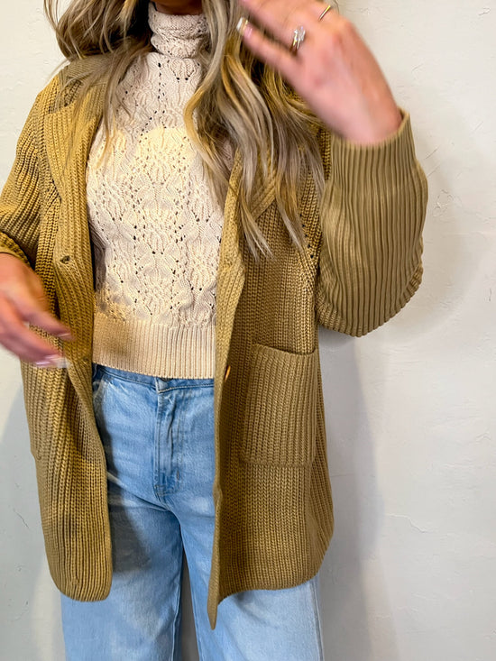 Gilmore Sweater Blazer - Khaki