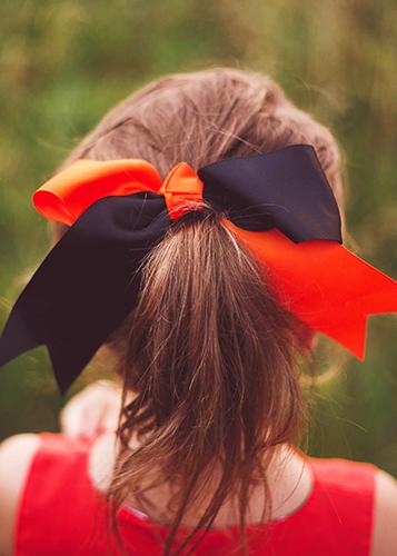 Cheer Squad Bows - Red/Black - Revel Boutique