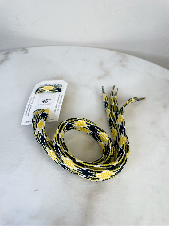 MIZ Black & Gold Shoelaces