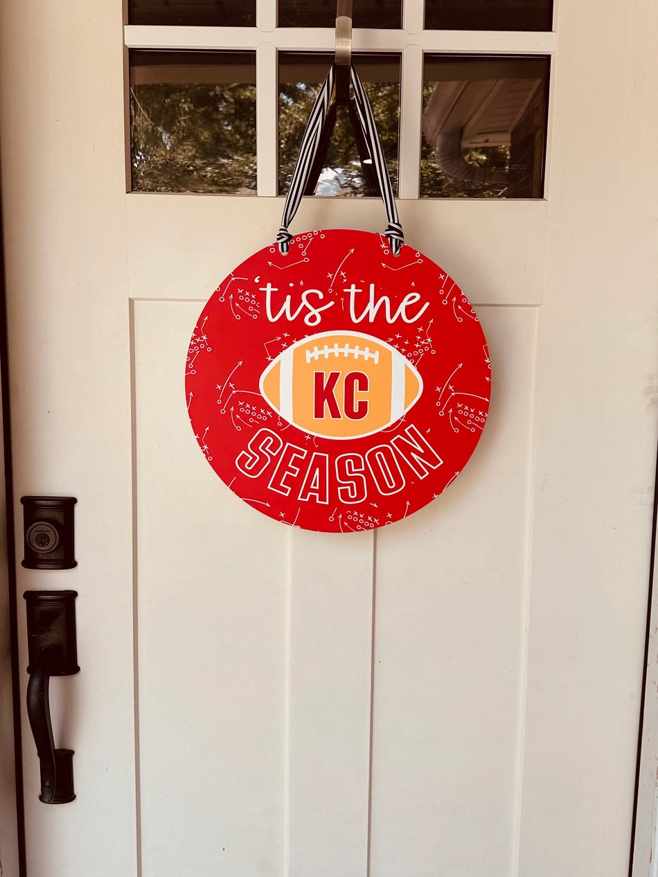 Tis The Season KC Door Sign