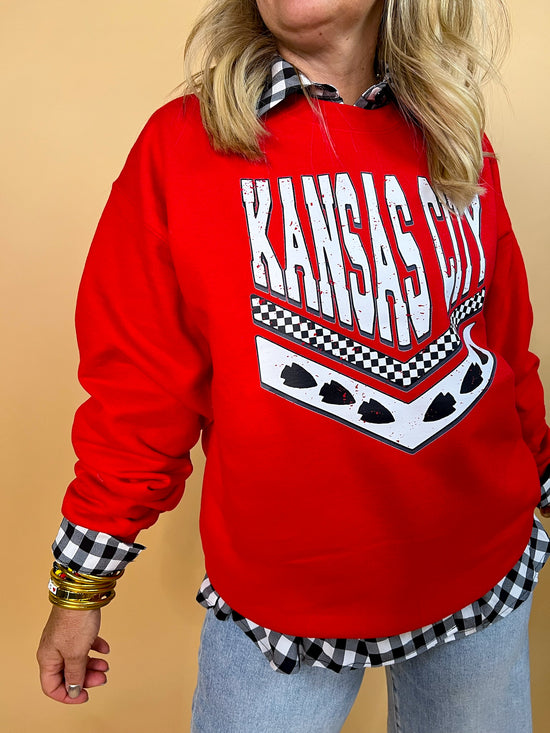 Retro Kansas City Football Sweatshirt - Revel Boutique