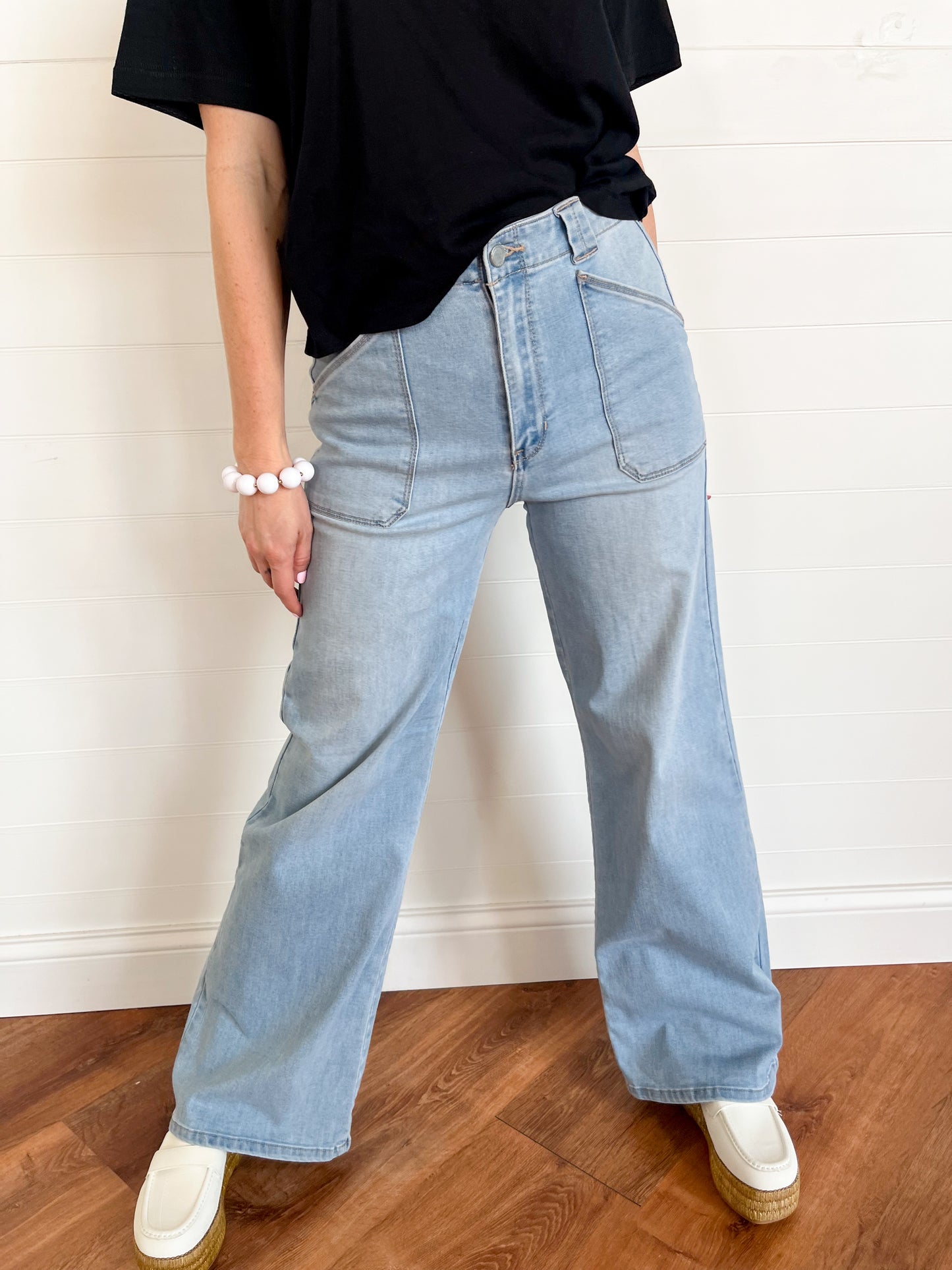 San Diego Utility Jeans - Light Denim - Revel Boutique