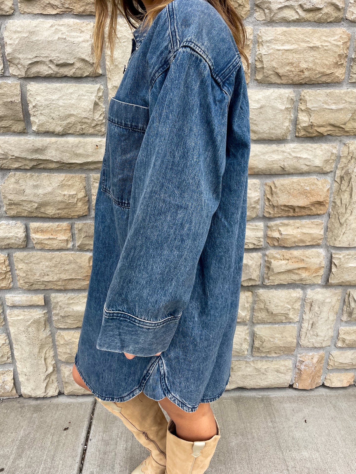 FRNCH: Domitille Denim Dress - Revel Boutique