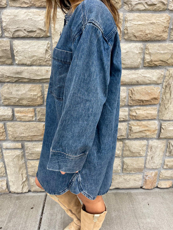 FRNCH: Domitille Denim Dress - Revel Boutique