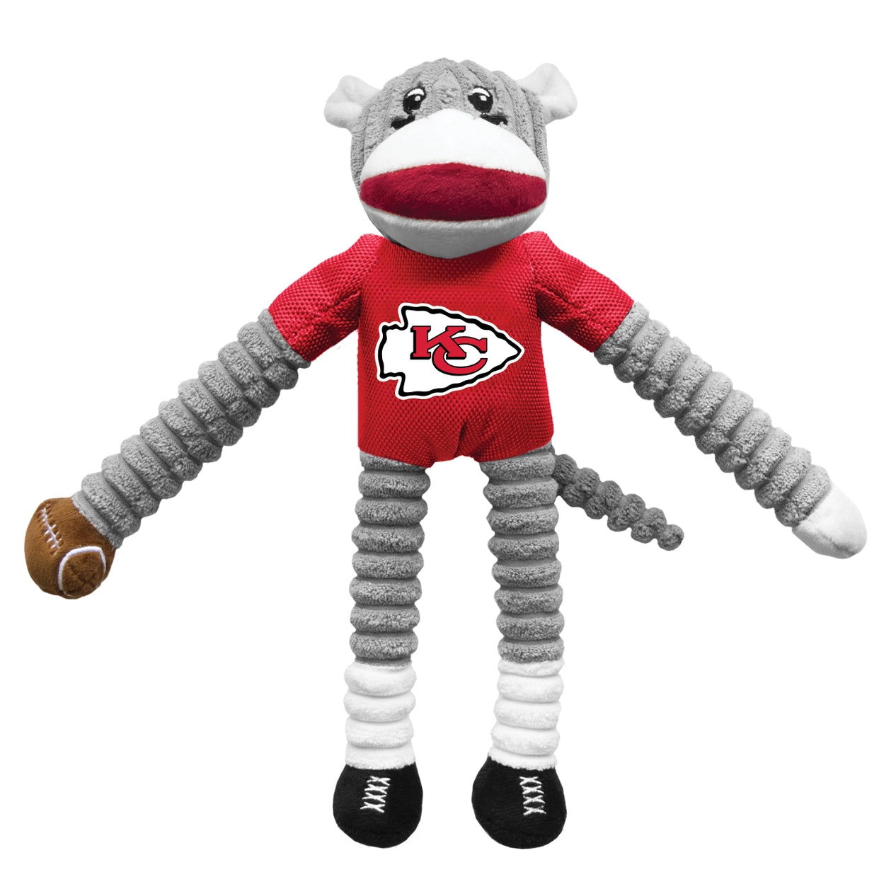 KC Sock Monkey Dog Toy