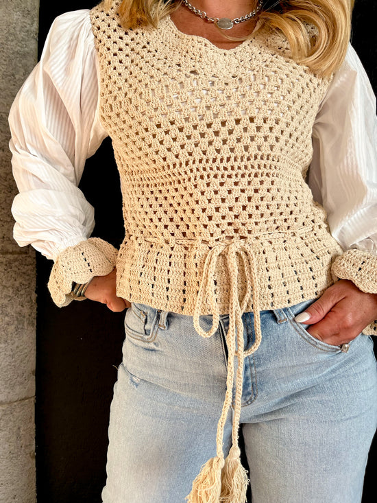 Jess Mixed Knit Top - Revel Boutique