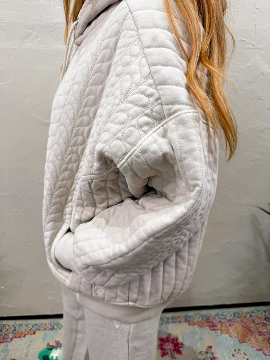 Free People: Sprint to the Finish Quilted Hoodie - Homeplate