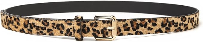 Leopard Skinny Belt - Revel Boutique