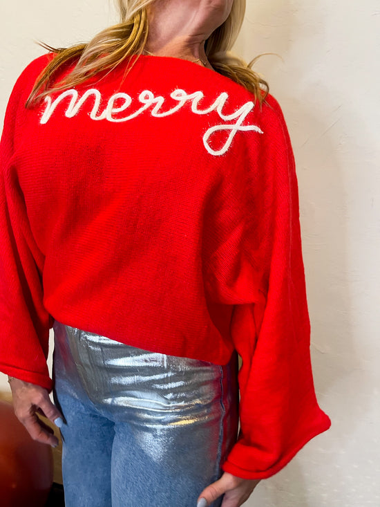 Tinseltown Merry Sweater - Red