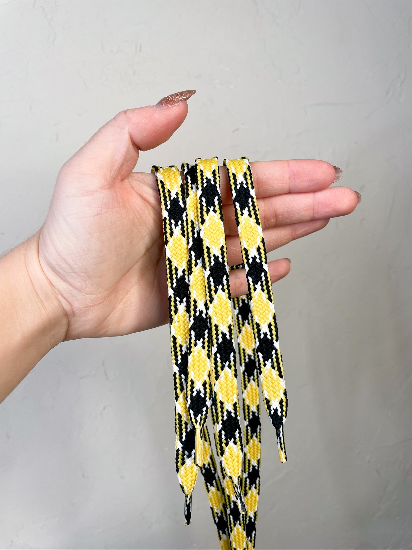 MIZ Black & Gold Shoelaces