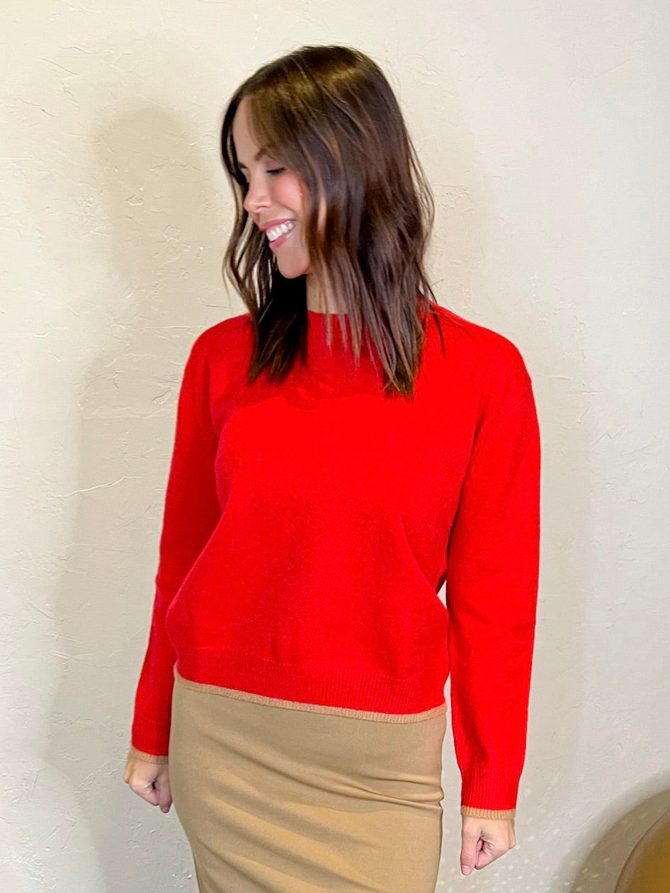 Fired Up Sweater - Red