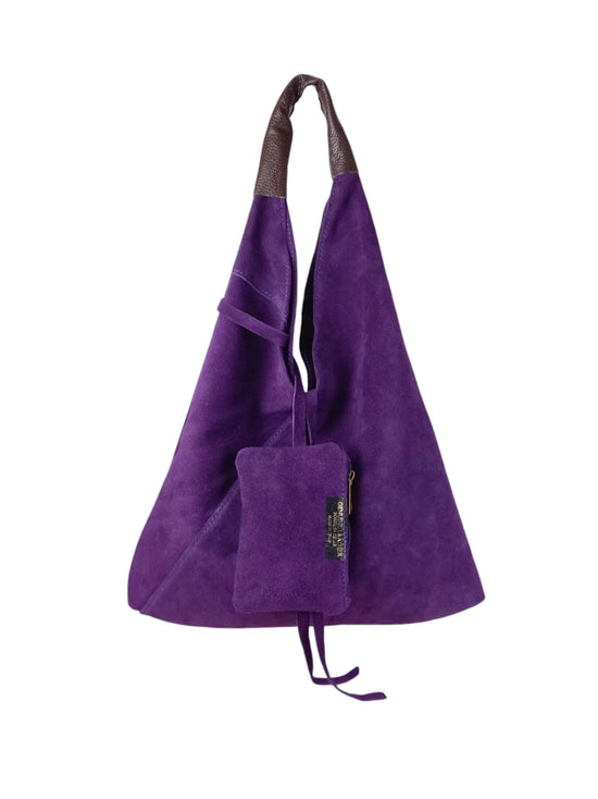 Brooklyn Suede Shoulder Bag - Mulberry