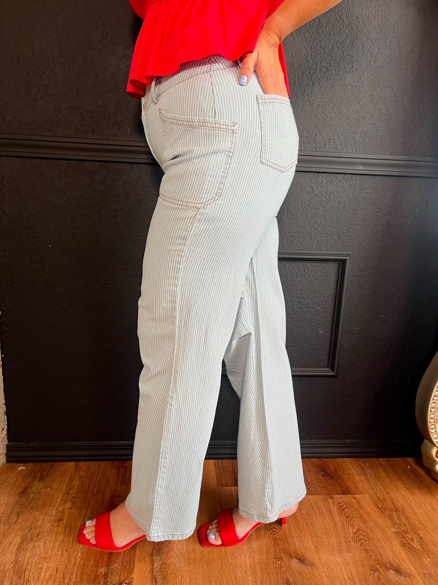 Route 66 Railroad Stripe Pant - Revel Boutique