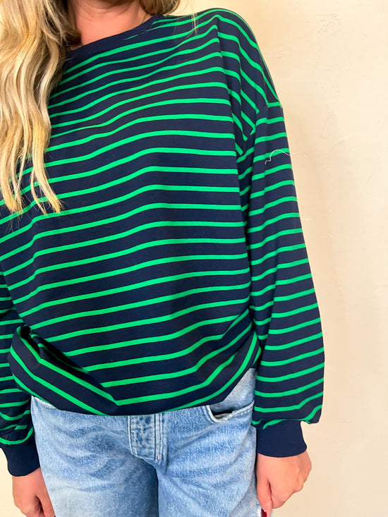 Instant Favorite Striped Top - Green