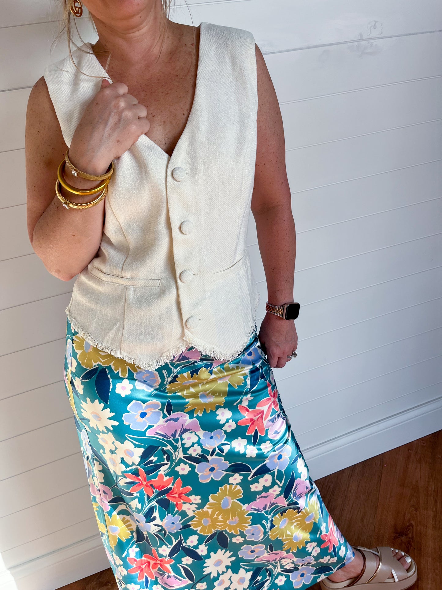 Getaway Floral Midi Skirt - Revel Boutique