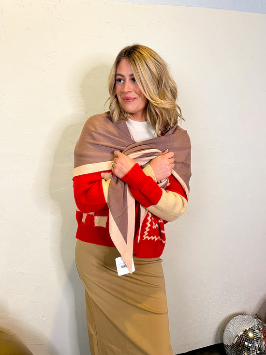 Stay Classy Cashmere Wrap - Camel