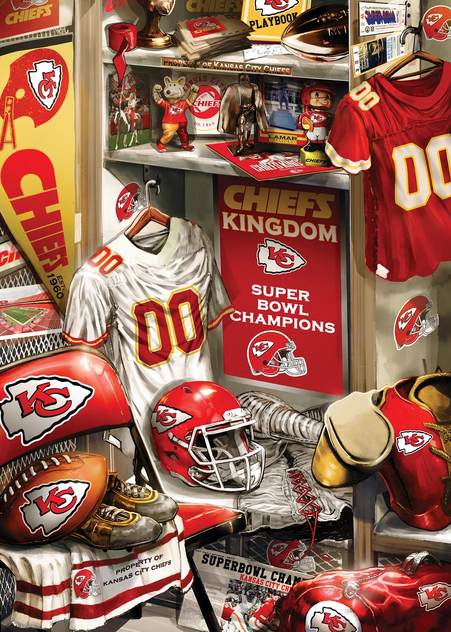 Kansas City Chiefs Locker Room 500pc Puzzle