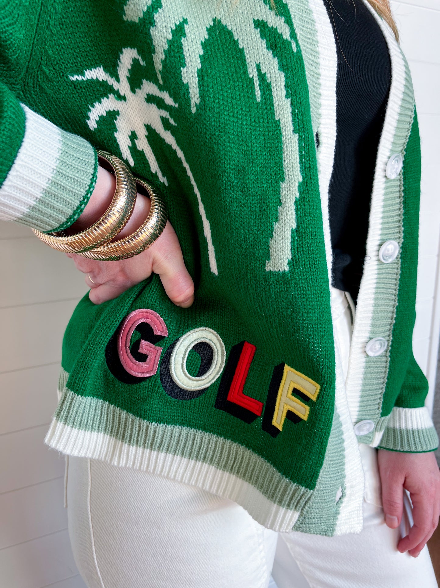 Hit the Links Cardigan - Field Green - Revel Boutique