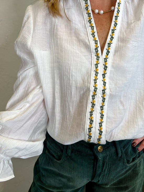 Getaway Embroidered Blouse