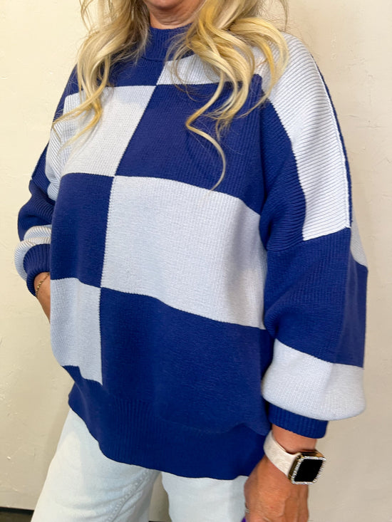 Free People: Easy Street Checkered Tunic - Blueprint - Revel Boutique