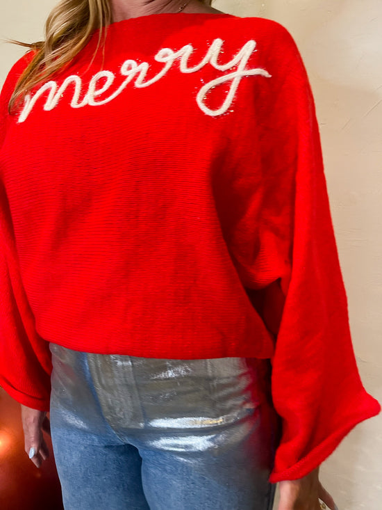 Tinseltown Merry Sweater - Red