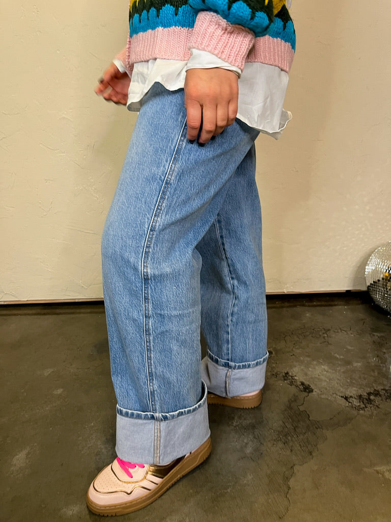 Gabby Big Cuff Denim