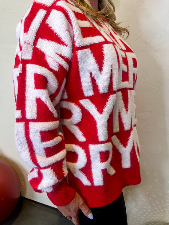 Super Merry Sweater - Red