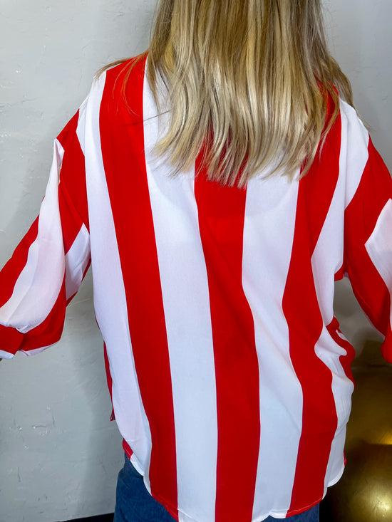 Candy Cane Kiss Blouse