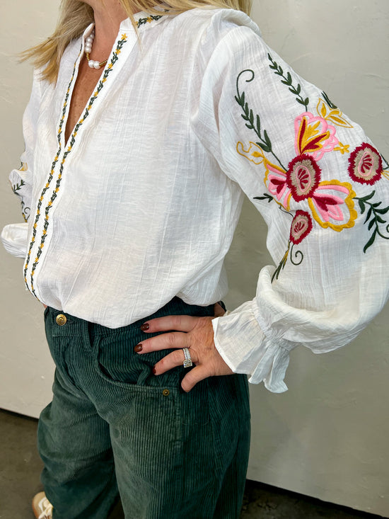 Getaway Embroidered Blouse