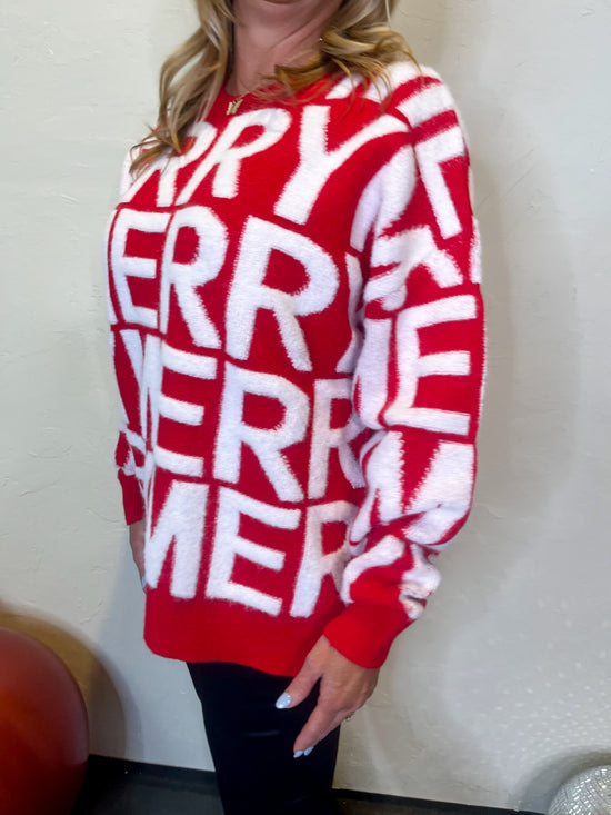 Super Merry Sweater - Red