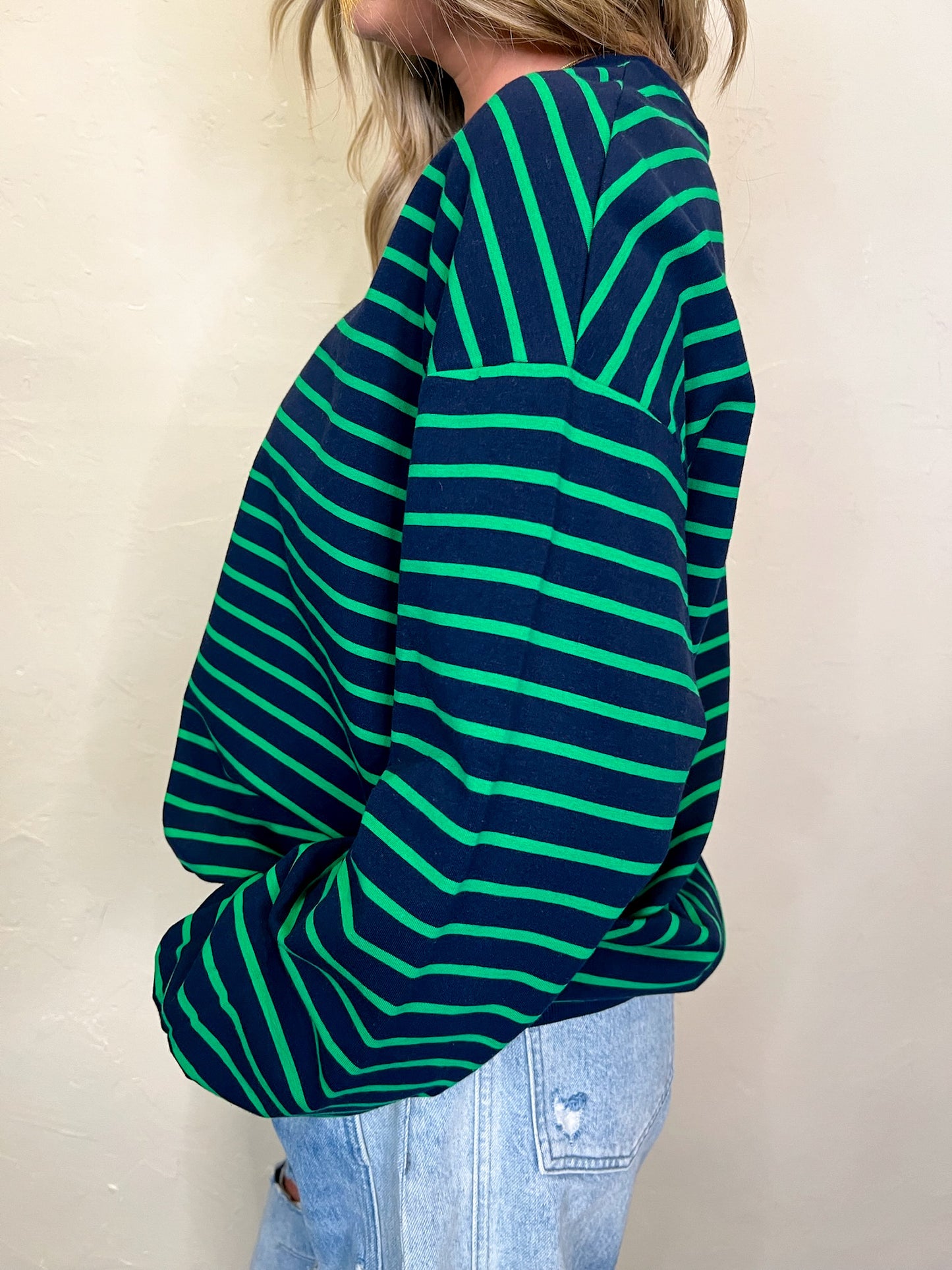 Instant Favorite Striped Top - Green