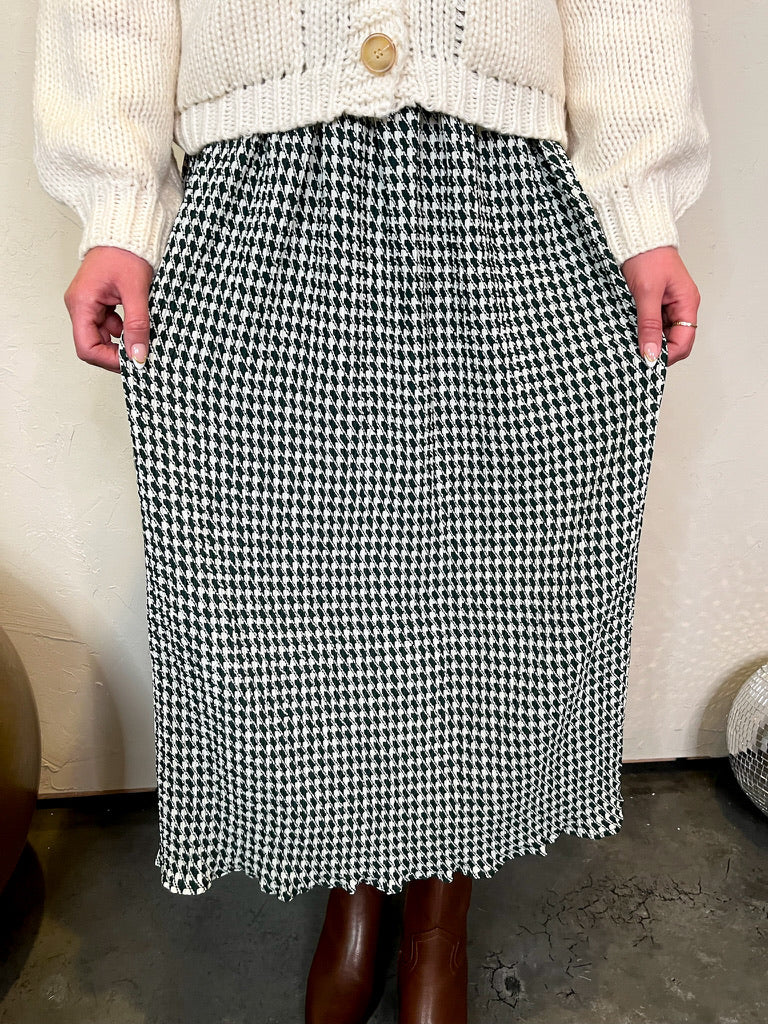 Mayflower Check Skirt - Green