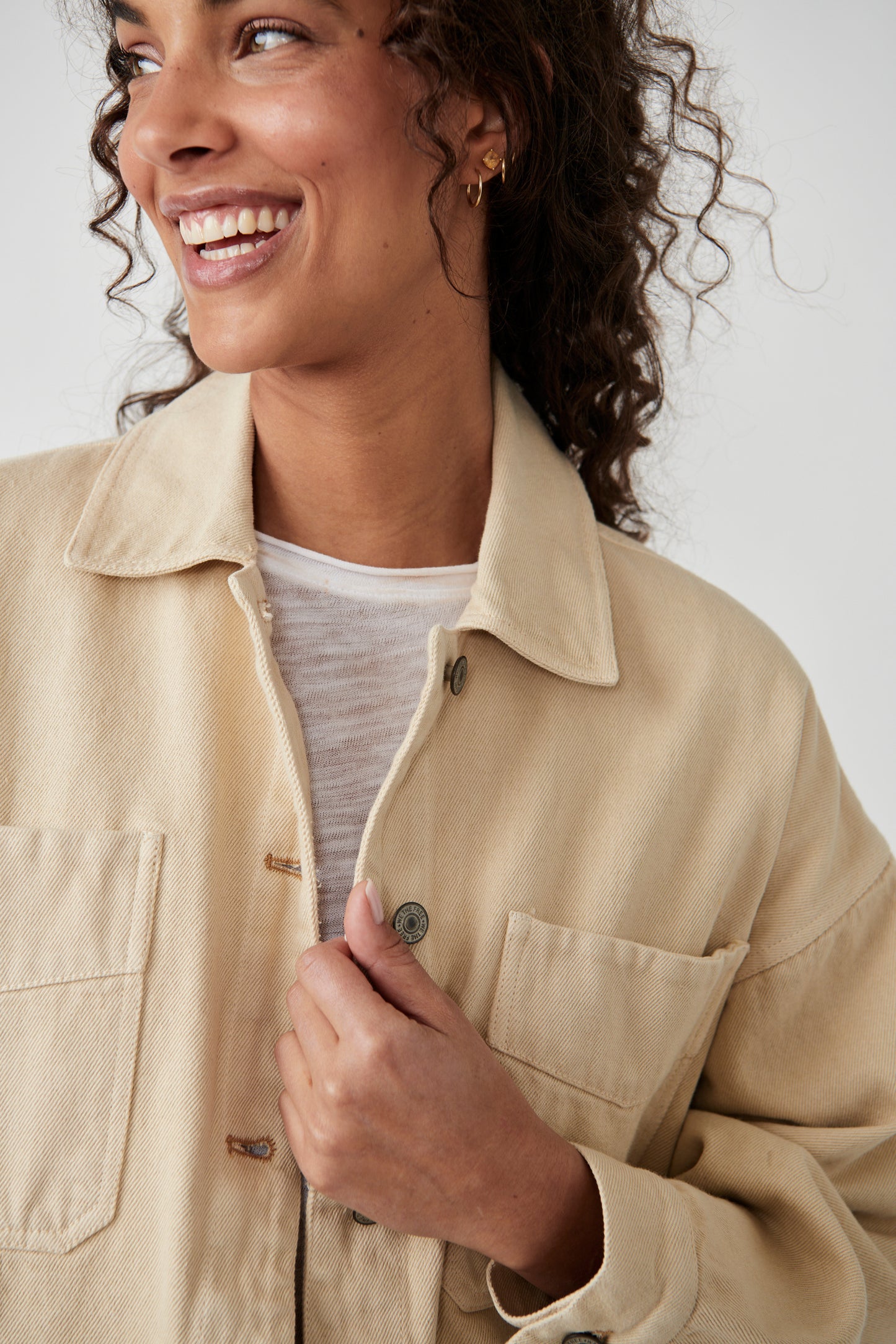 Free People: Madison City Twill Jacket - Warm Camel - Revel Boutique