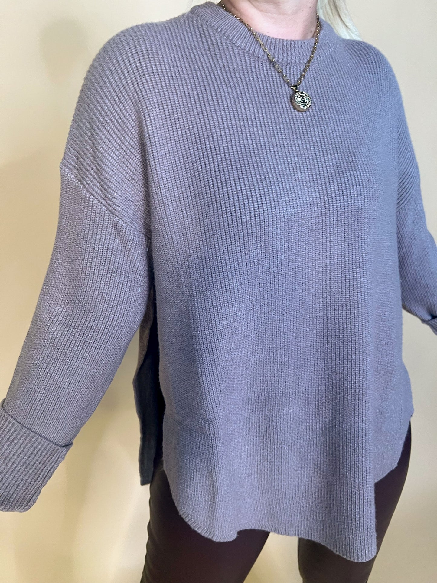 Day In Day Out Sweater - Taupe - Revel Boutique