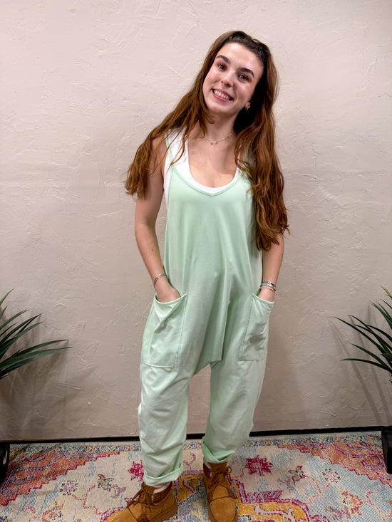 Free People: Hot Shot Onesie - Pistachio