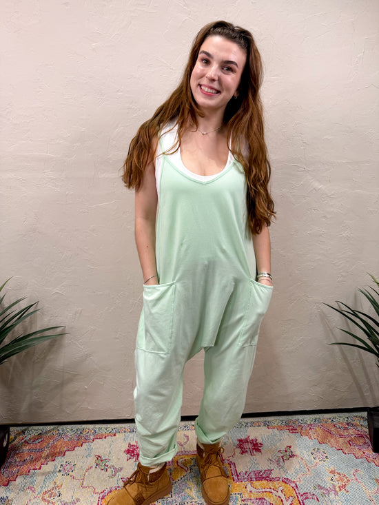 Free People: Hot Shot Onesie - Pistachio