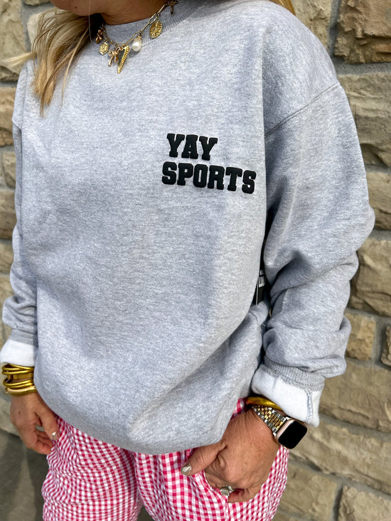 Yay Sports! Sweatshirt - Revel Boutique